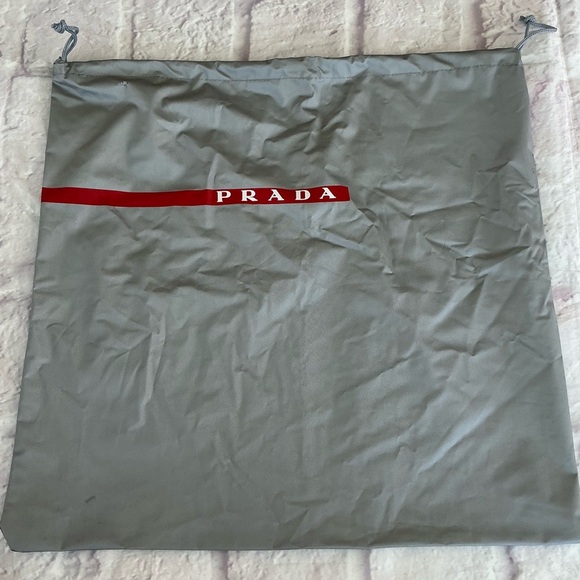 PRADA Drawstring Dust Bag Purse Handbag Shoes Storage Cover 16 x 16,5" - PRD2 - Picture 1 of 5